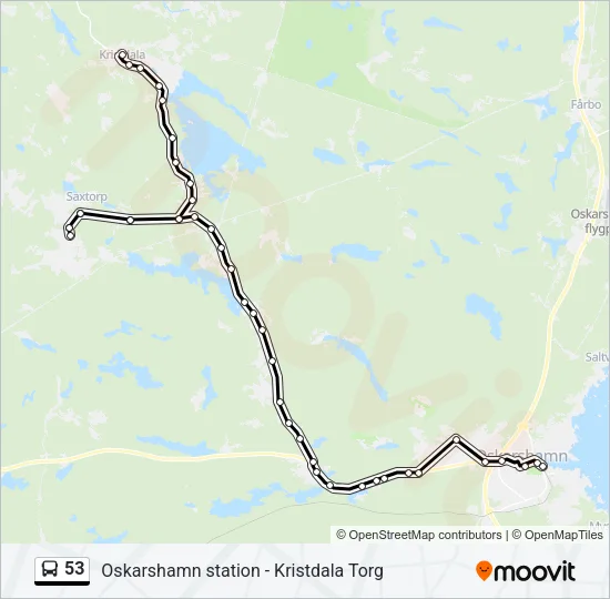 53 Bus Line Map
