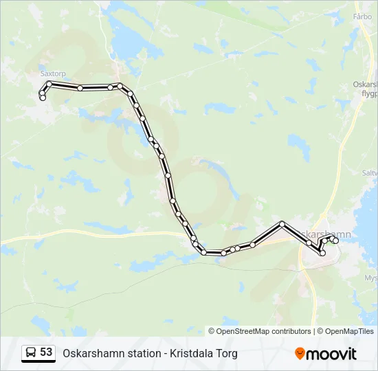 53 Bus Line Map