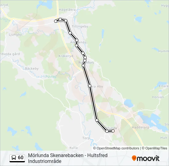 60 Bus Line Map