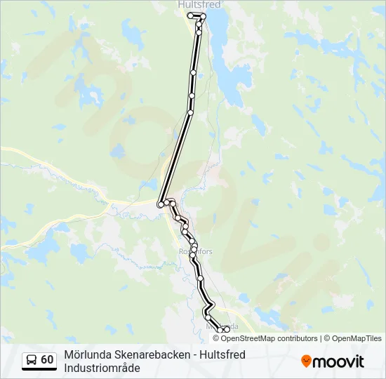 60 Bus Line Map