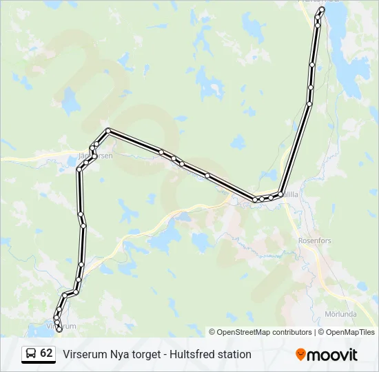 62 Bus Line Map
