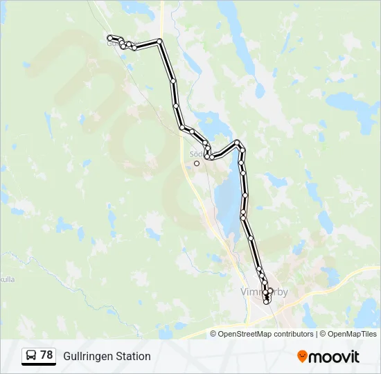 78 Bus Line Map