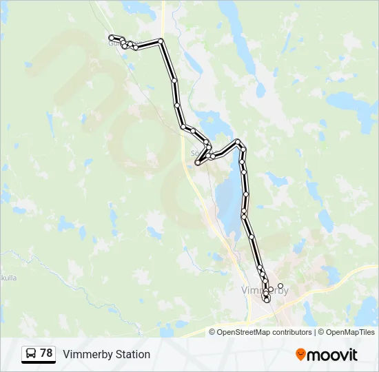 78 Bus Line Map