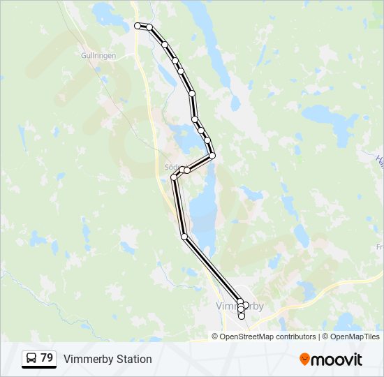 79 bus Line Map