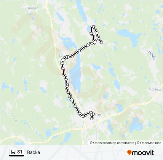 81 Bus Line Map