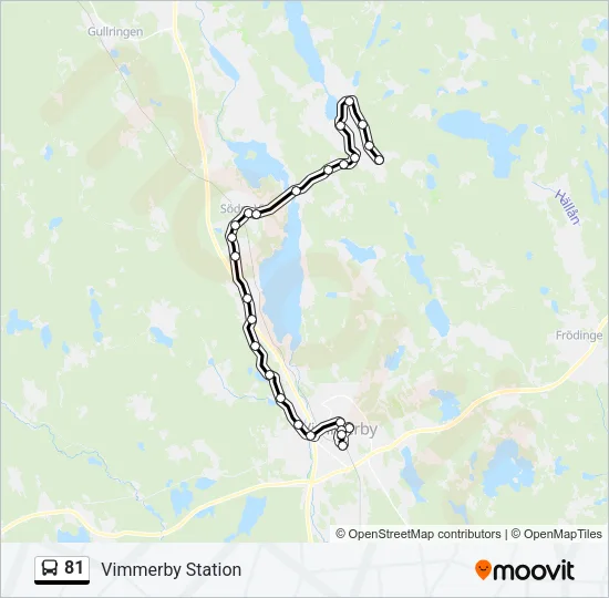 81 Bus Line Map