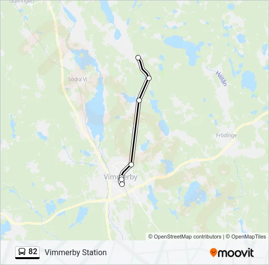 82 Bus Line Map