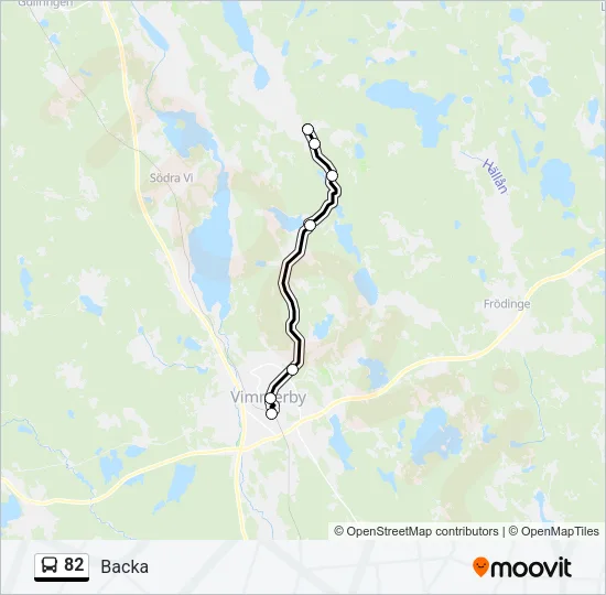 82 Bus Line Map