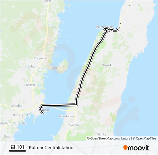 101 Bus Line Map