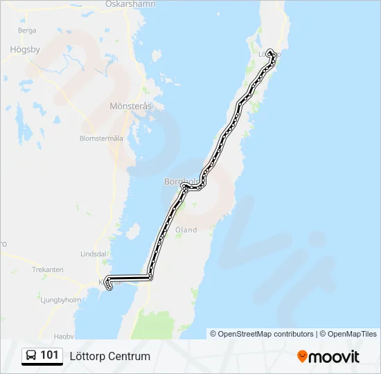 101 Bus Line Map