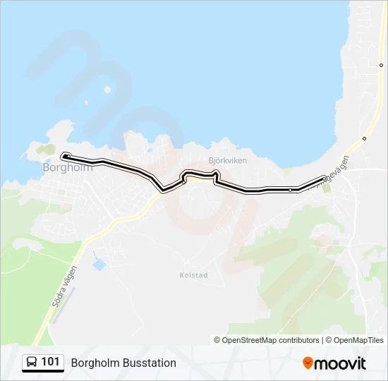 101 Bus Line Map