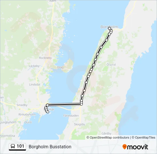 101 Bus Line Map