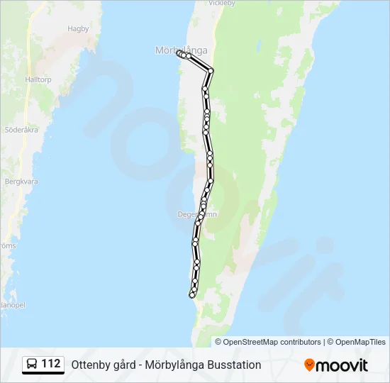 112 Bus Line Map