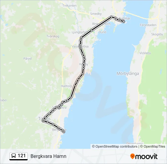 121 Bus Line Map
