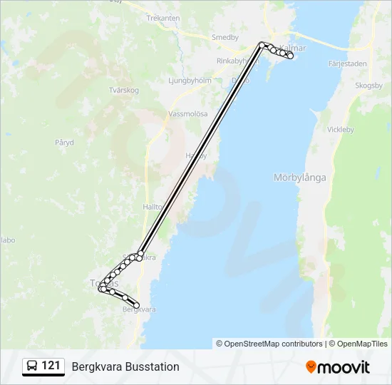 121 Bus Line Map