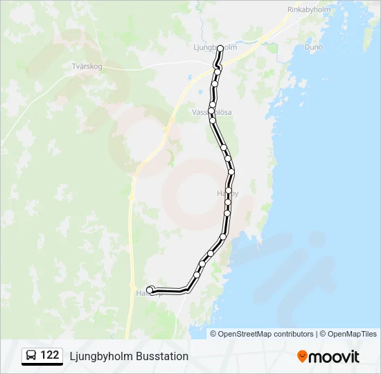 122 Bus Line Map