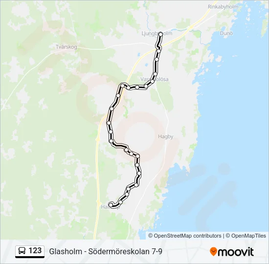 123 Bus Line Map
