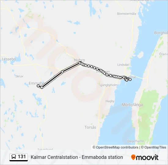 131 Bus Line Map
