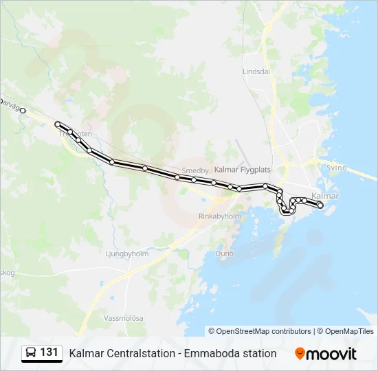 131 Bus Line Map