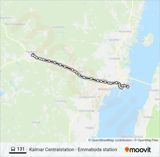 131 Bus Line Map