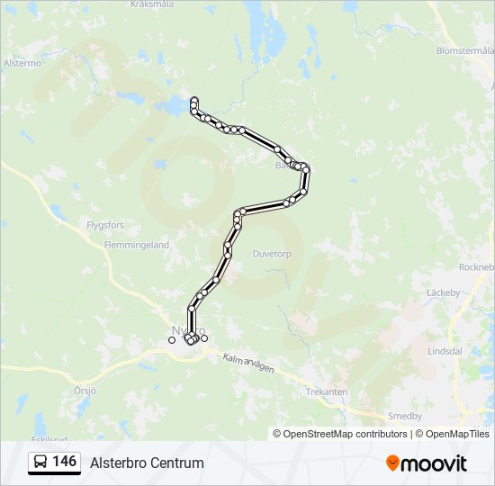 146 bus Line Map