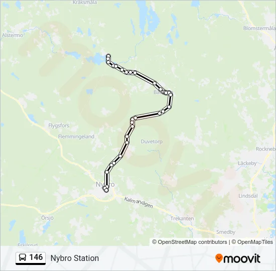 146 Bus Line Map