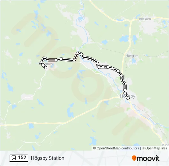 152 Bus Line Map