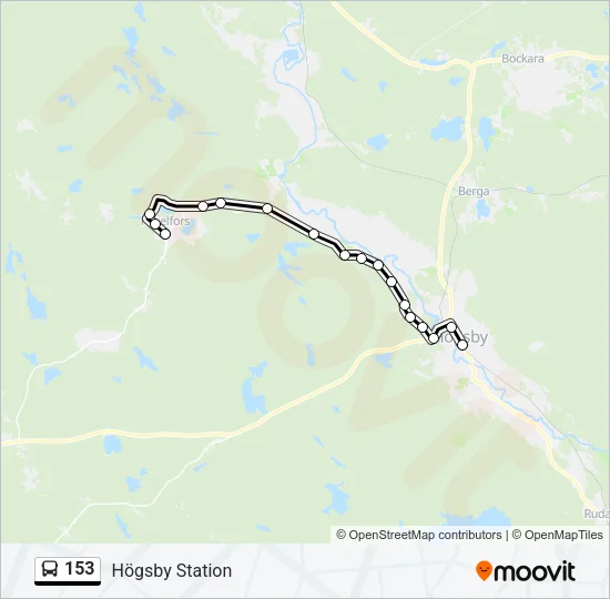 153 Bus Line Map