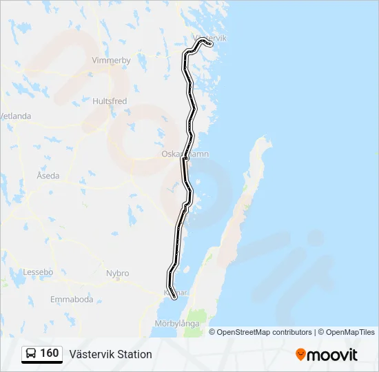 160 Bus Line Map