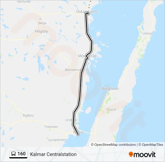 160 Bus Line Map