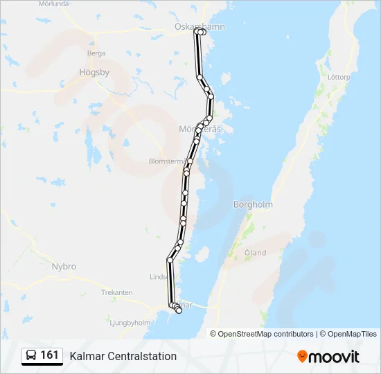 161 Bus Line Map