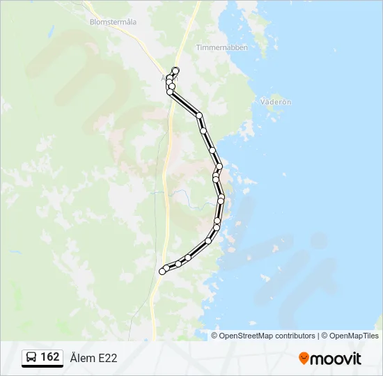162 Bus Line Map