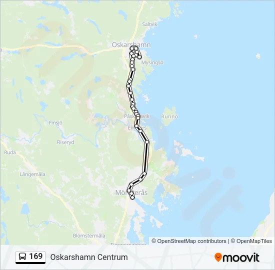 169 Bus Line Map