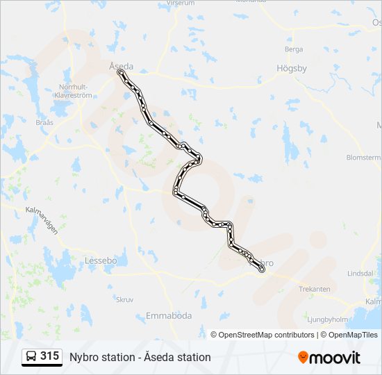 315 bus Line Map