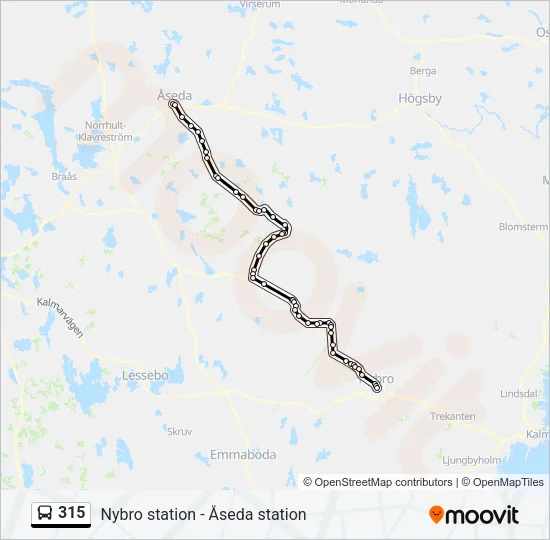 315 Bus Line Map