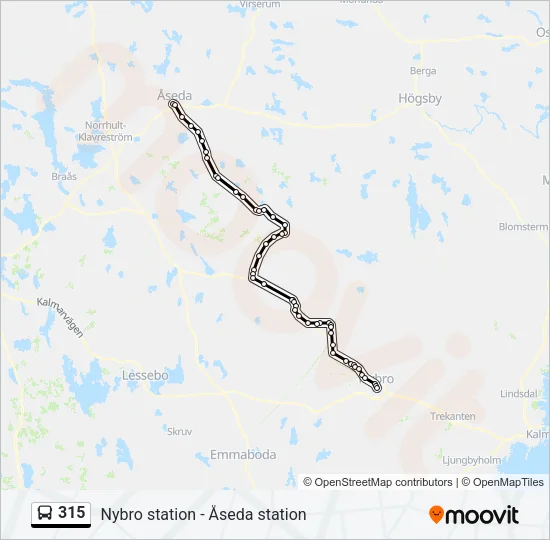 315 Bus Line Map
