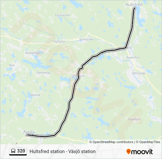 320 Route: Schedules, Stops & Maps - Hultsfred Station (Updated)