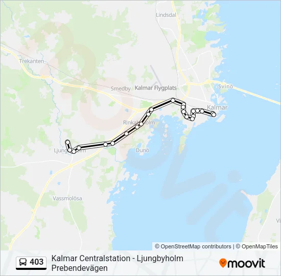 403 Bus Line Map