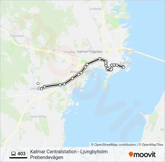 403 Bus Line Map