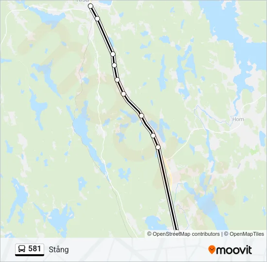 581 Bus Line Map
