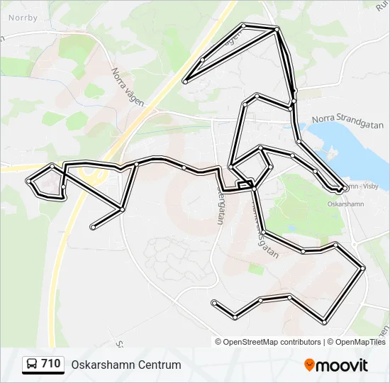 710 Bus Line Map