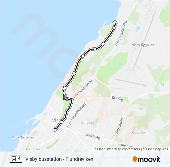 4 bus Line Map