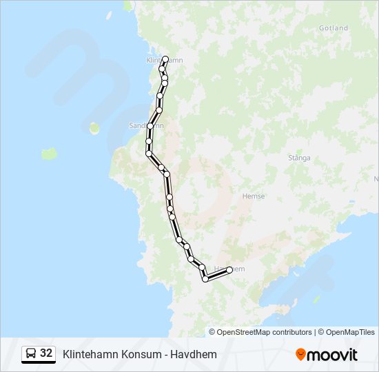 32 bus Line Map