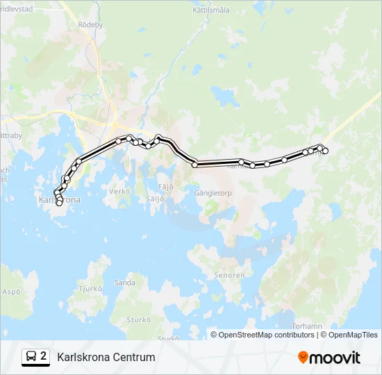 2 Bus Line Map