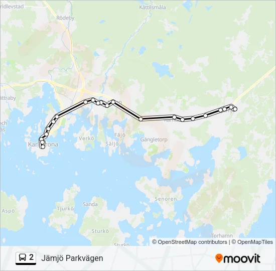 2 Bus Line Map