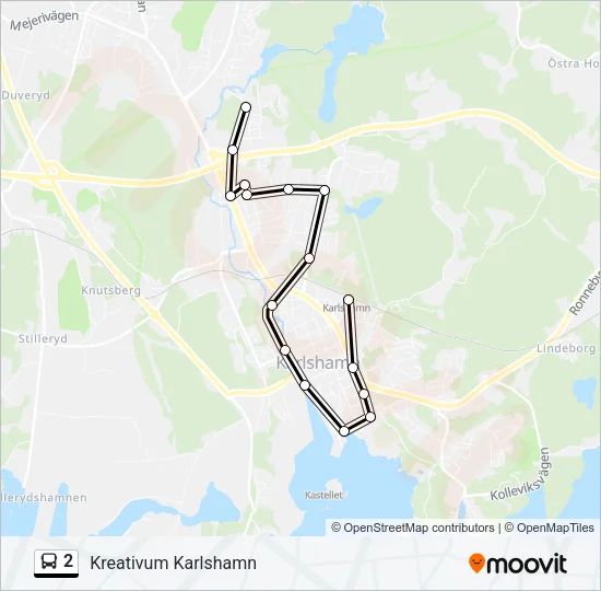 2 Bus Line Map