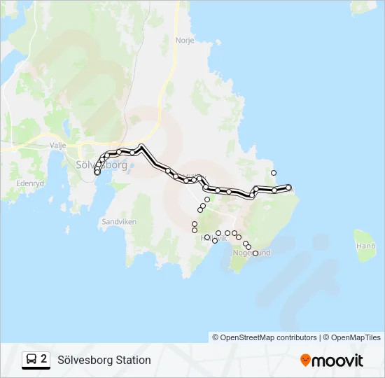 2 Bus Line Map