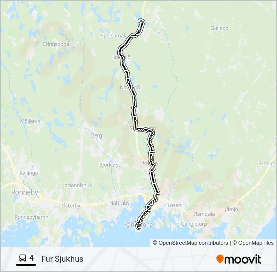 4 Bus Line Map
