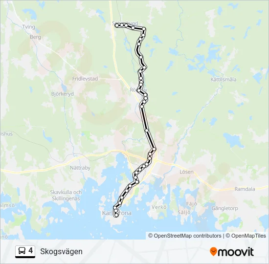 4 Bus Line Map