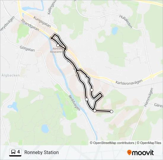 4 Bus Line Map